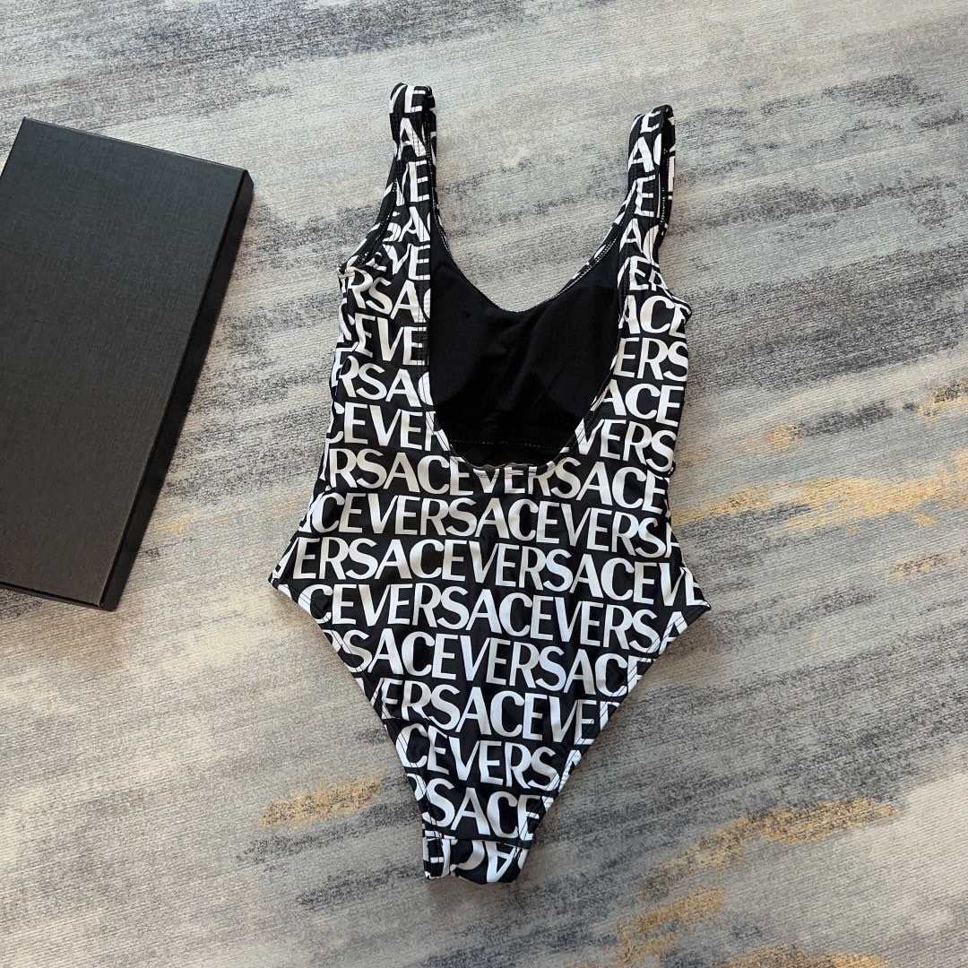 Versace Allover One-Piece Swimsuit - FashionPlug