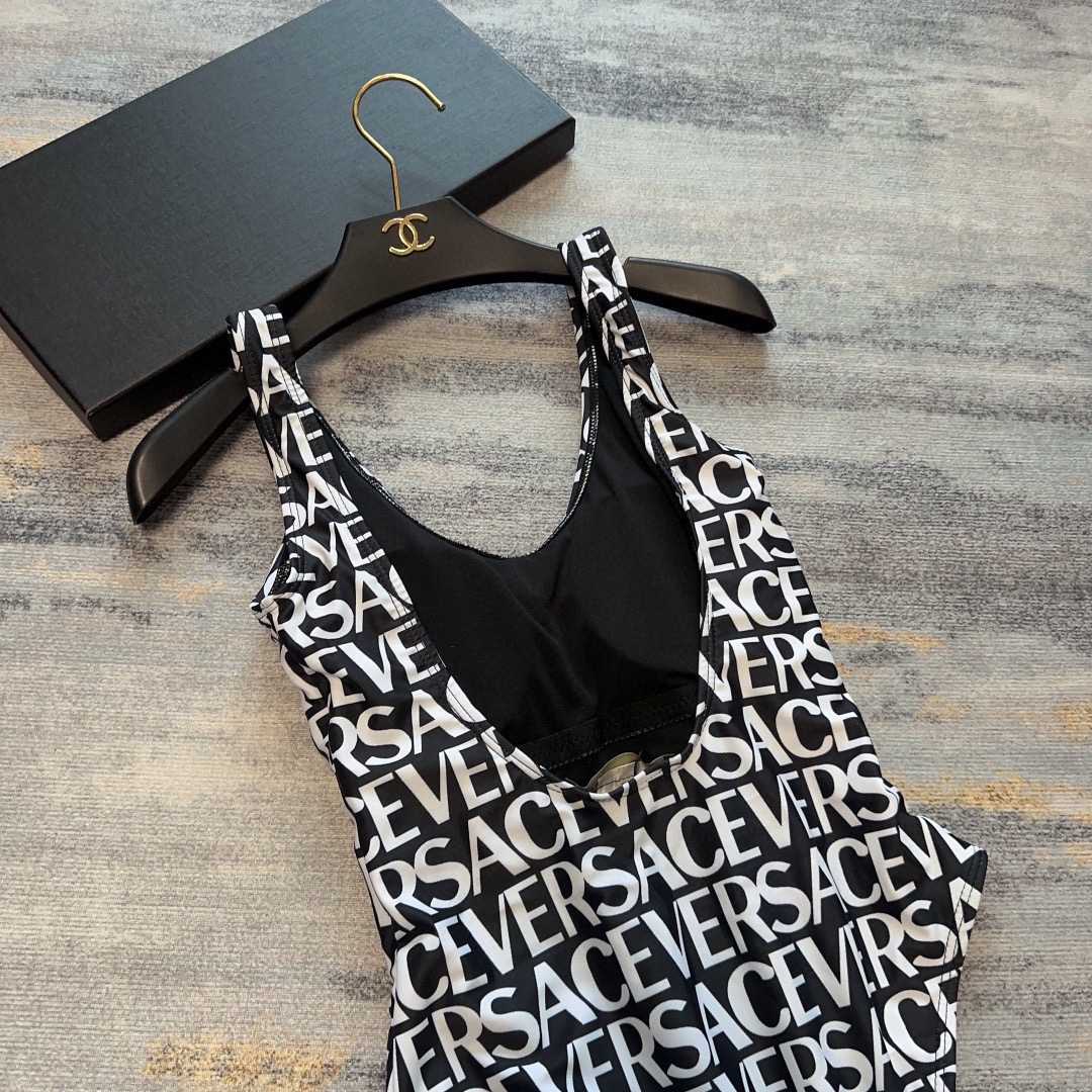 Versace Allover One-Piece Swimsuit - FashionPlug