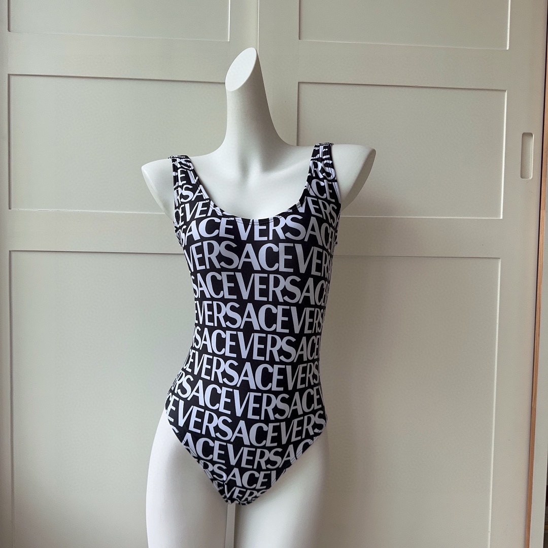 Versace Allover One-Piece Swimsuit - FashionPlug