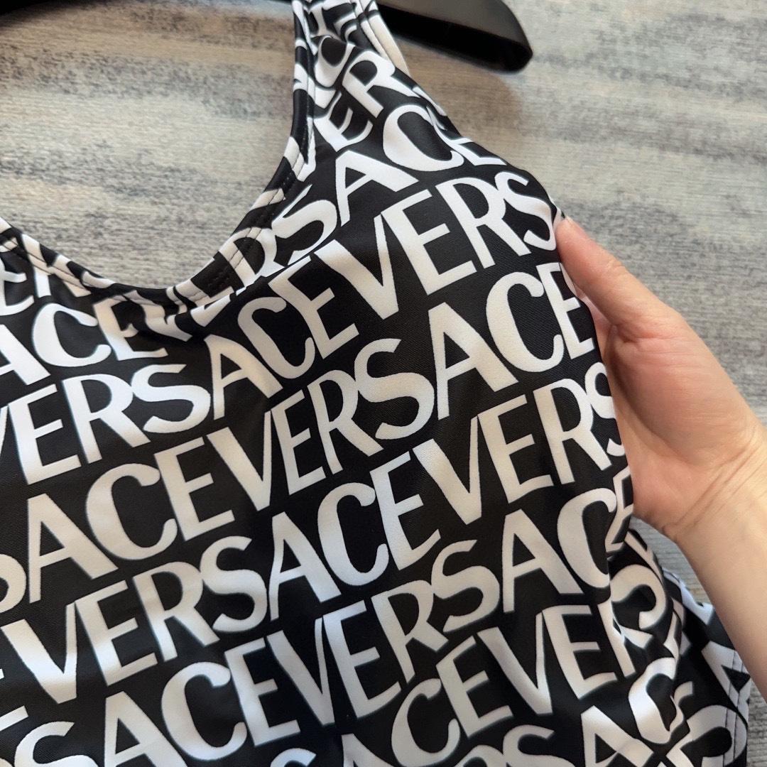 Versace Allover One-Piece Swimsuit - FashionPlug