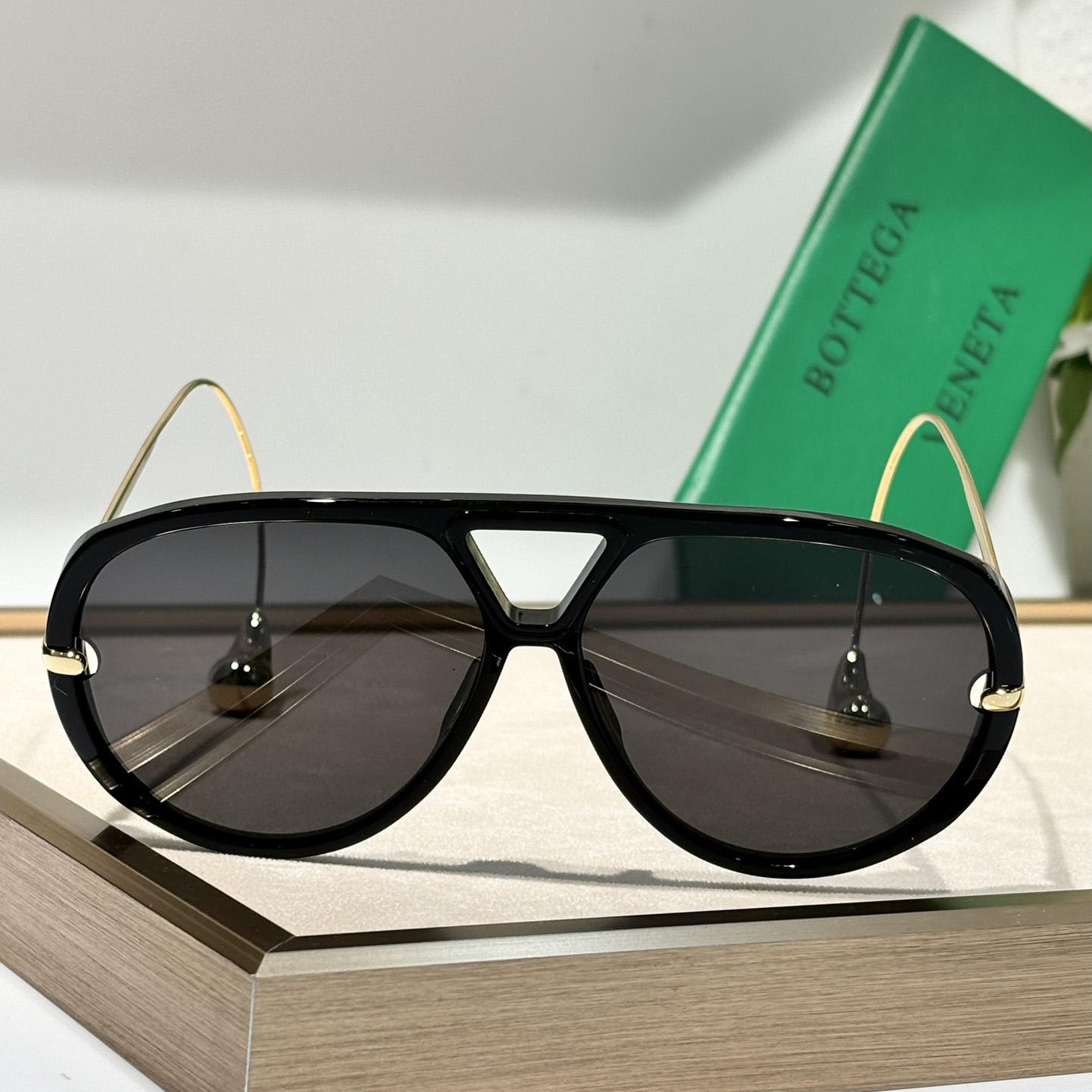 Bottega Veneta Drop Aviator Sunglasses    - FashionPlug