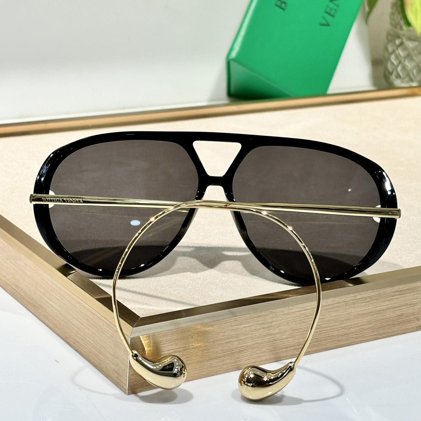 Bottega Veneta Drop Aviator Sunglasses    - FashionPlug