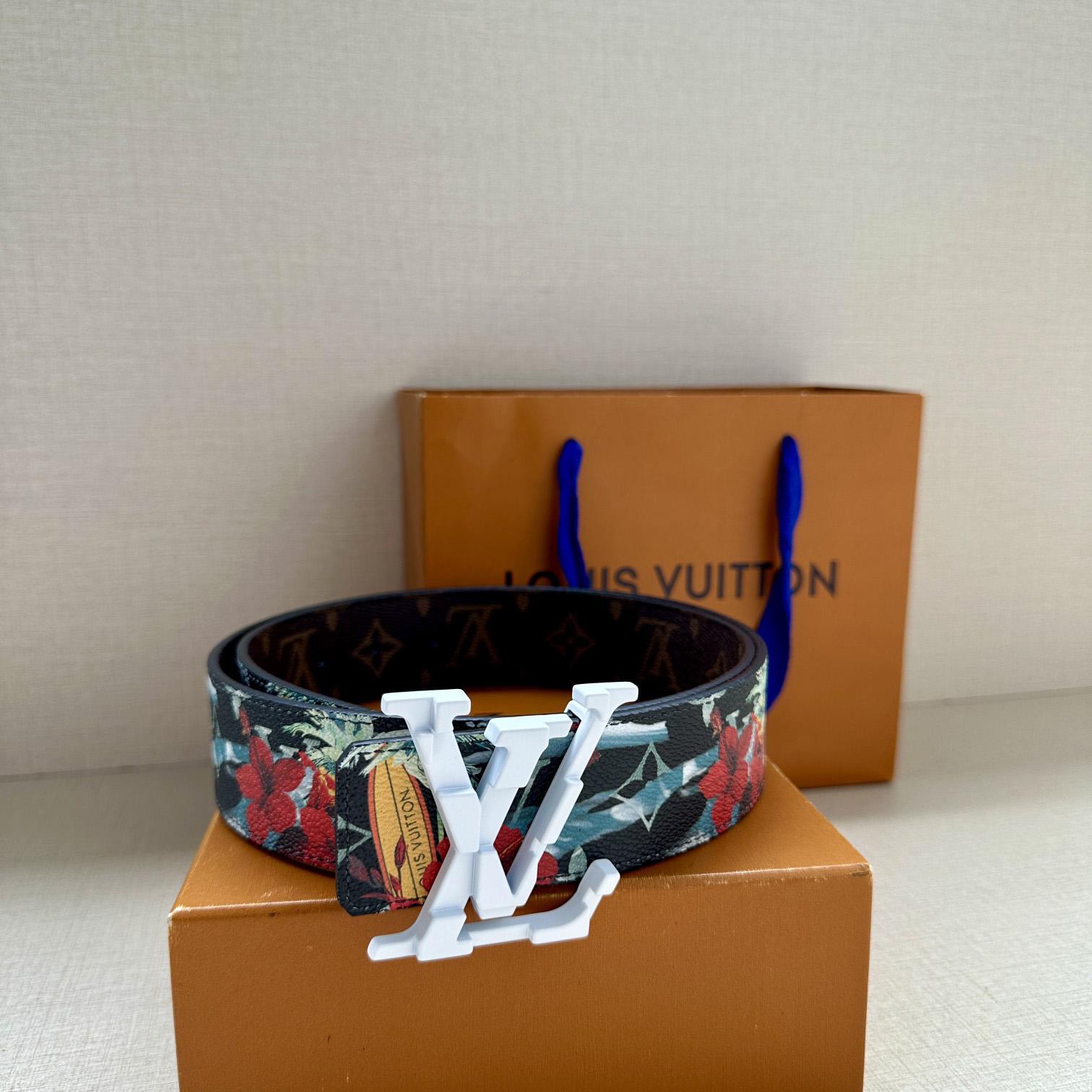 Louis Vuitton LV Tag 40mm Reversible Belt - FashionPlug