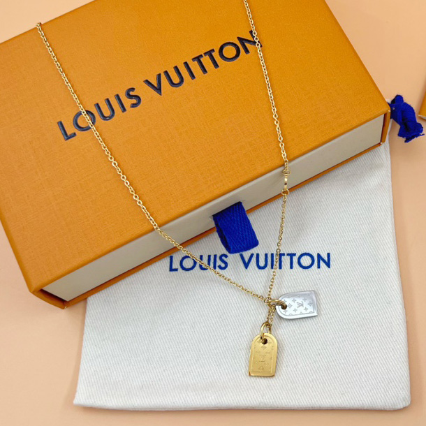 Louis Vuitton Nanogram Necklace   M63141 - FashionPlug