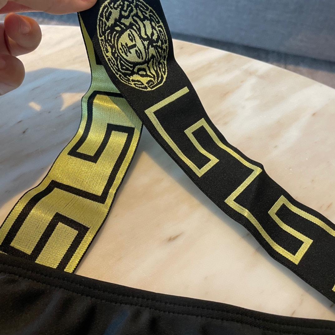 Versace Greca Cut Out Detailed Swimsuit - FashionPlug