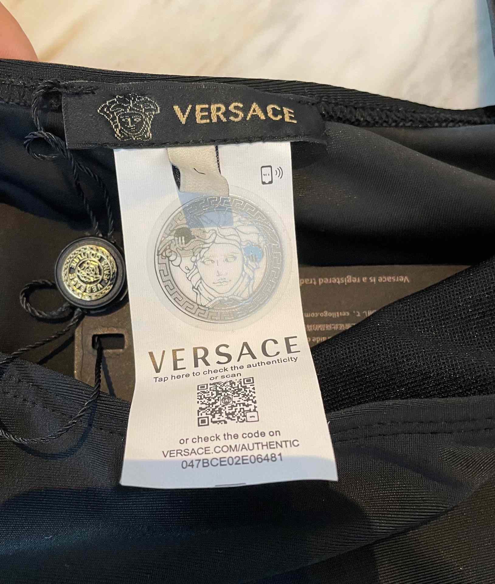 Versace Greca Cut Out Detailed Swimsuit - FashionPlug