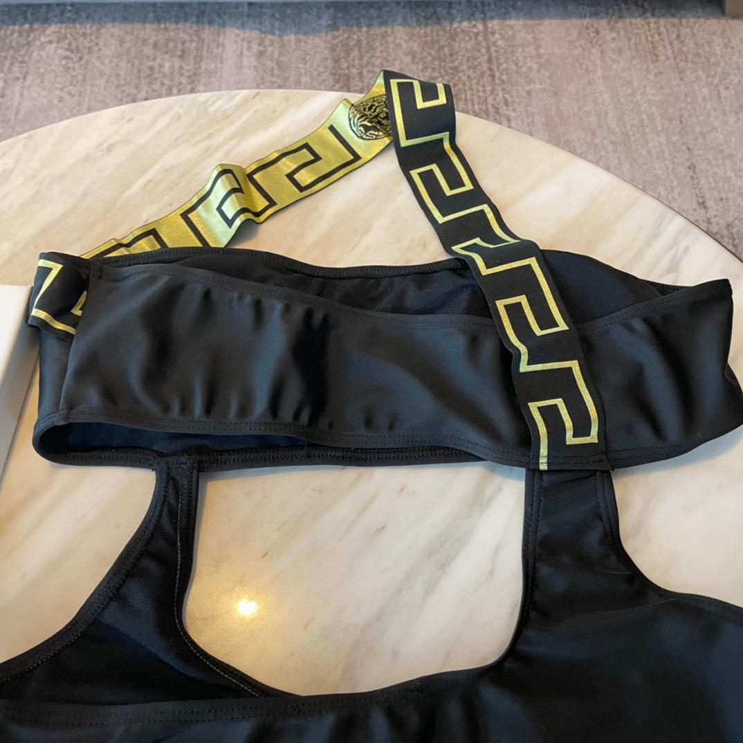 Versace Greca Cut Out Detailed Swimsuit - FashionPlug