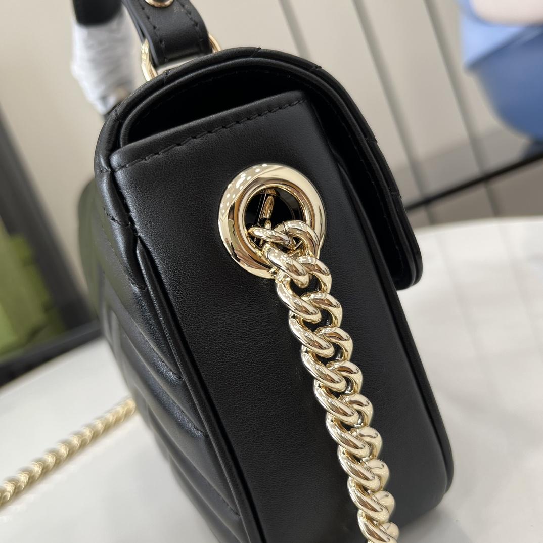 Gucci GG Marmont Mini Top Handle Bag - FashionPlug