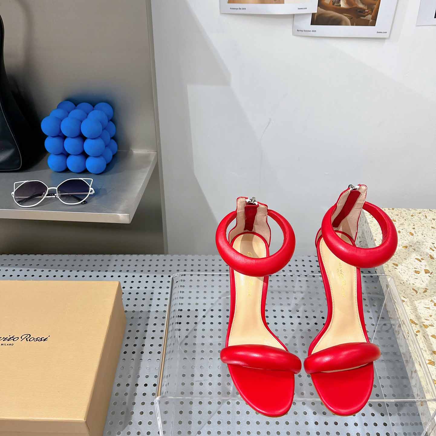 Gianvito Rossi Leather Bijoux Sandals - FashionPlug