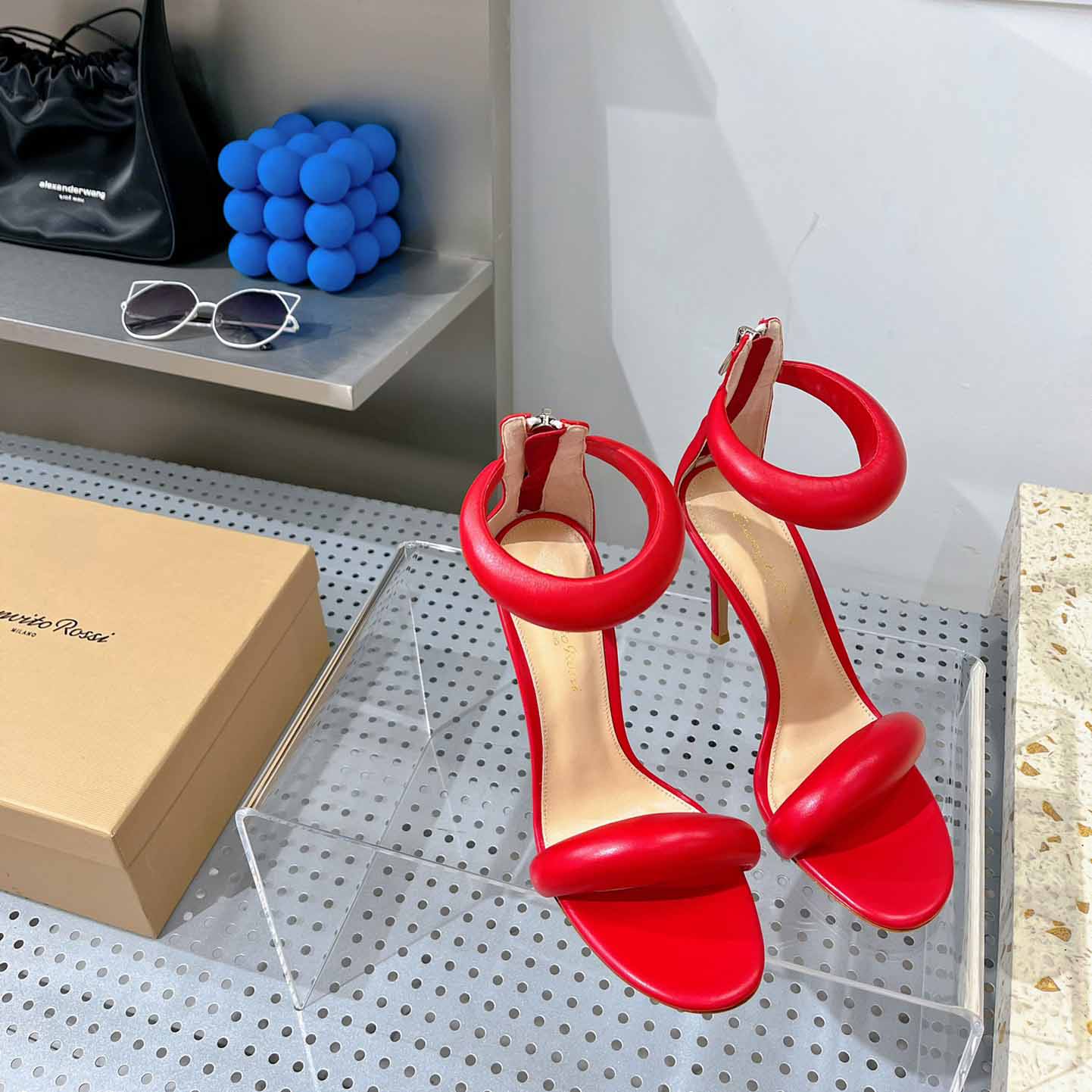 Gianvito Rossi Leather Bijoux Sandals - FashionPlug