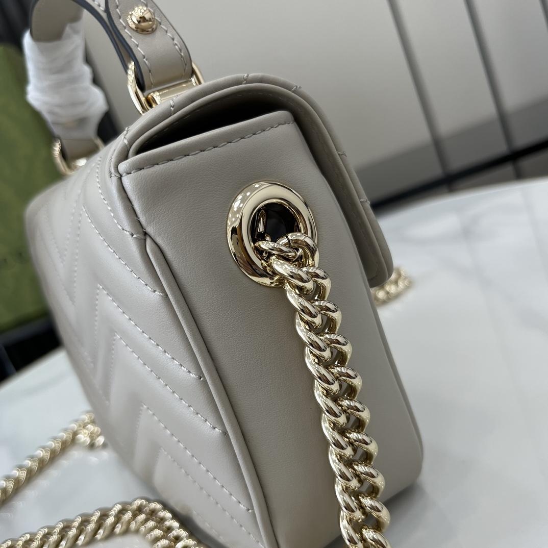 Gucci GG Marmont Mini Top Handle Bag - FashionPlug