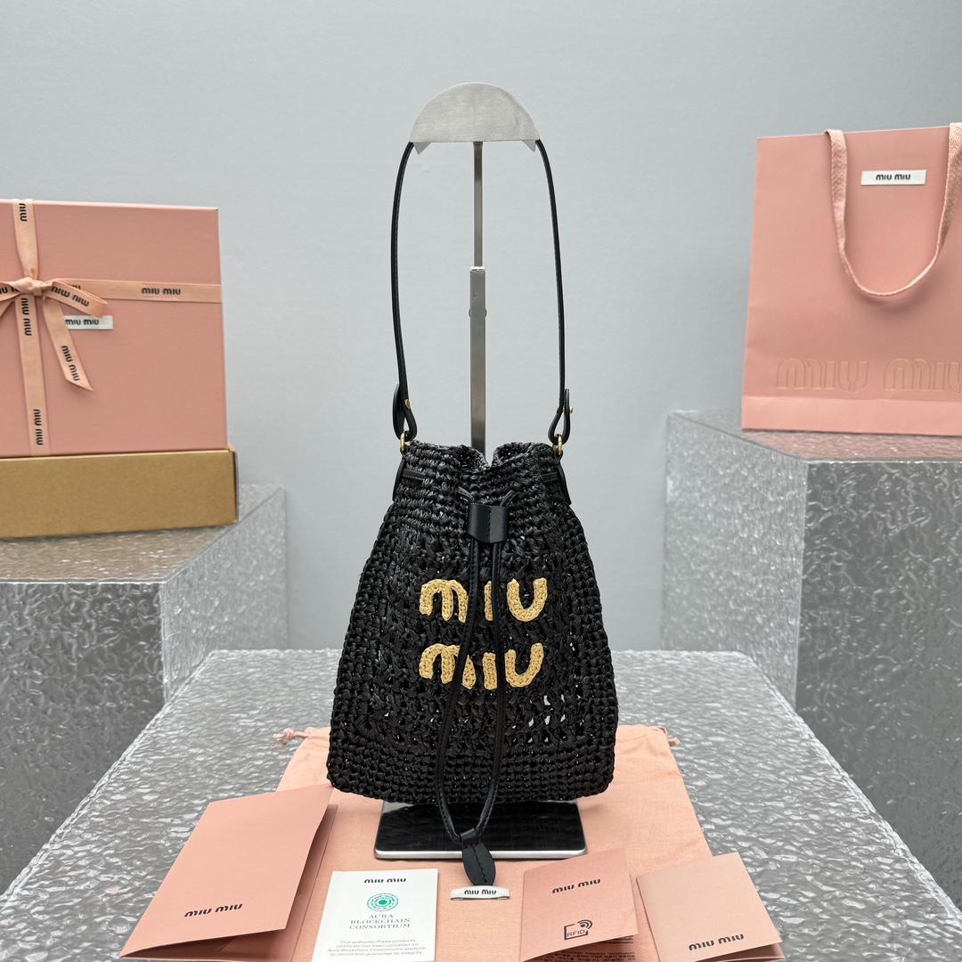 Miu Miu Woven Fabric Mini-bag - FashionPlug