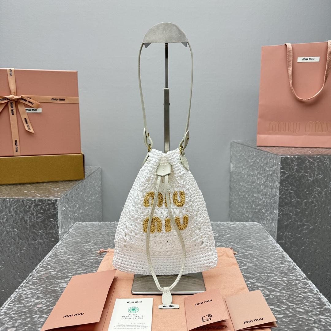 Miu Miu Woven Fabric Mini-bag - FashionPlug