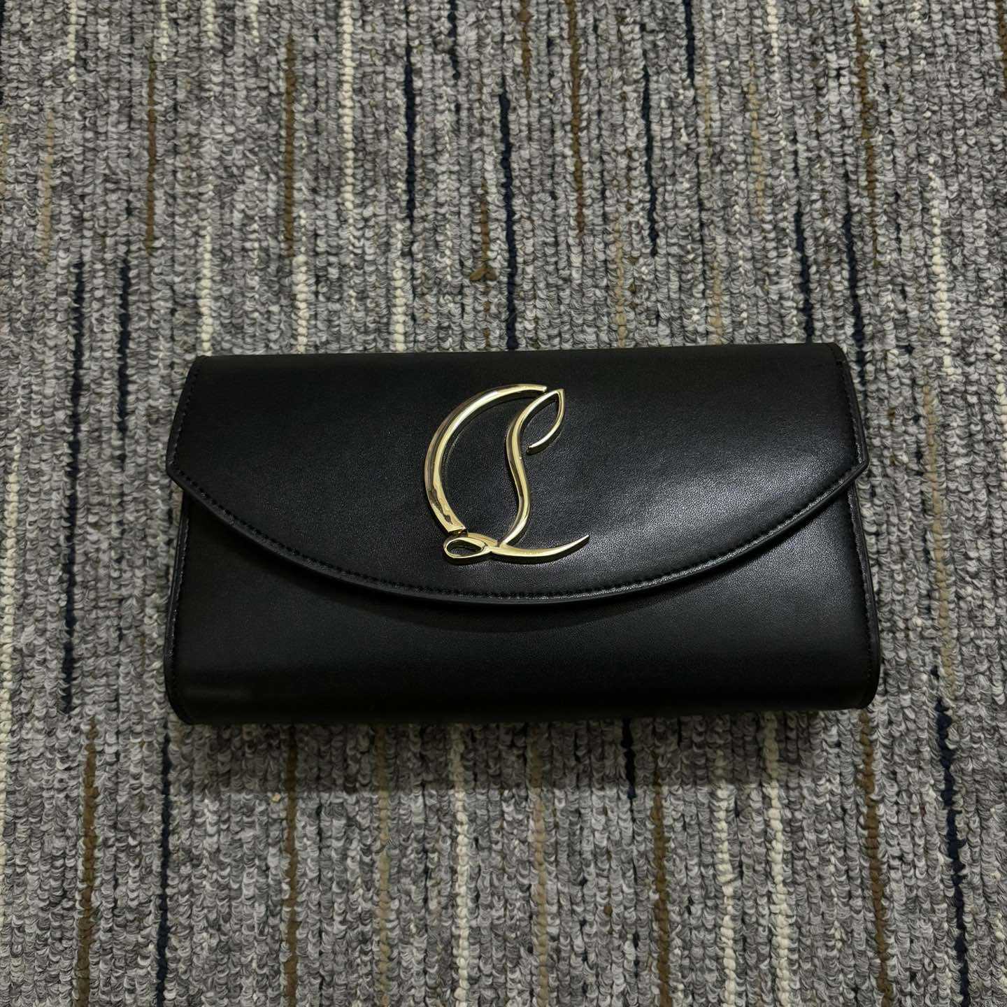 Christian Louboutin Leather Wallet On Chain  - FashionPlug