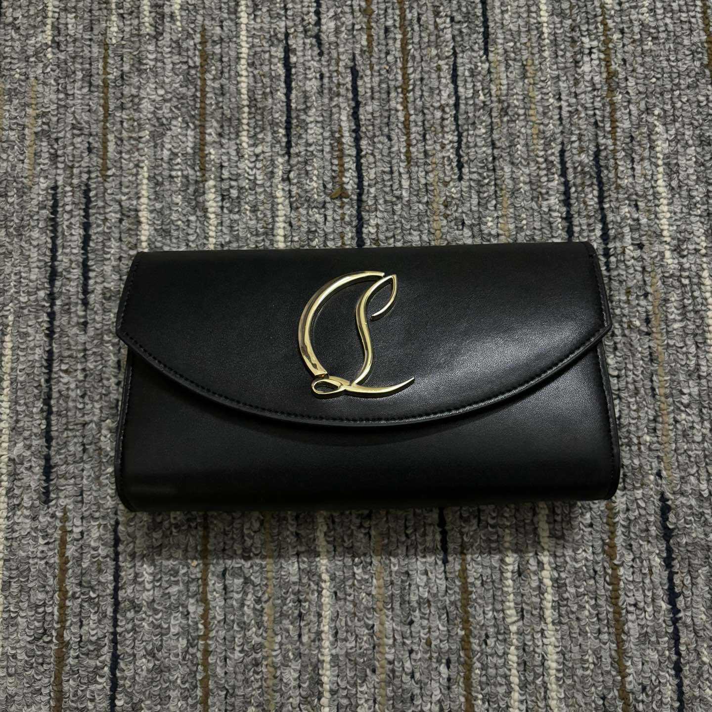 Christian Louboutin Leather Wallet On Chain  - FashionPlug