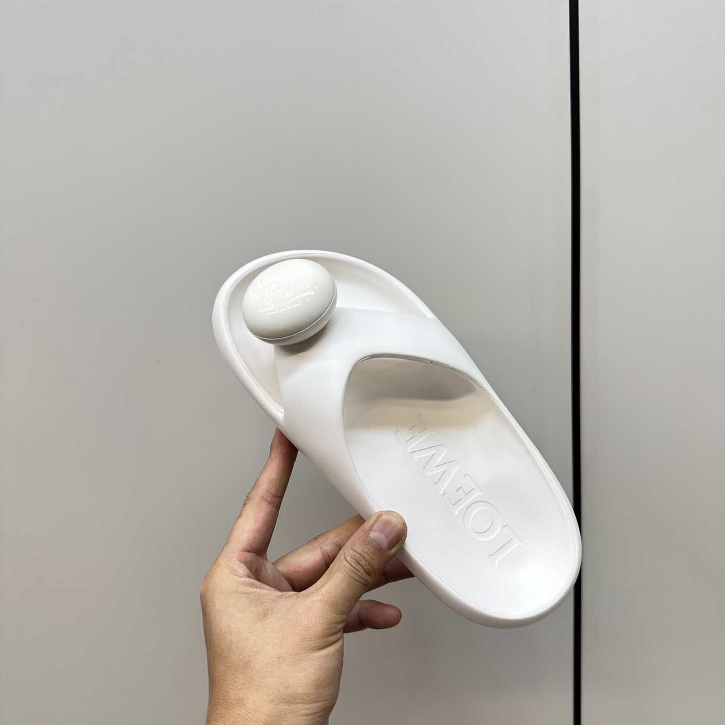 Loewe Paula's Ibiza Bubble Rubber Thong Sandals - FashionPlug