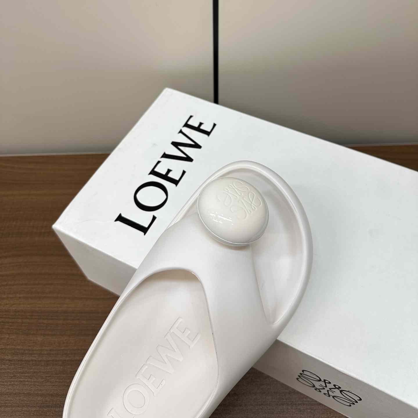 Loewe Paula's Ibiza Bubble Rubber Thong Sandals - FashionPlug