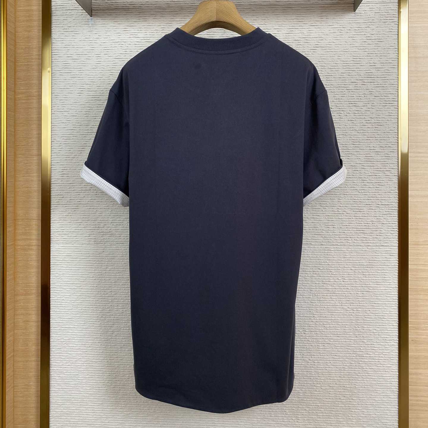 Bottega Veneta Double Layer Striped Cotton T-Shirt - FashionPlug