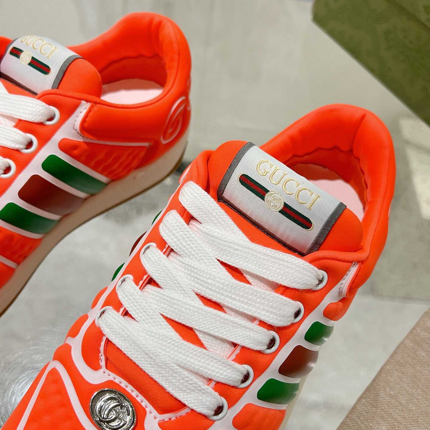 Gucci Screener Sneaker With Web - FashionPlug