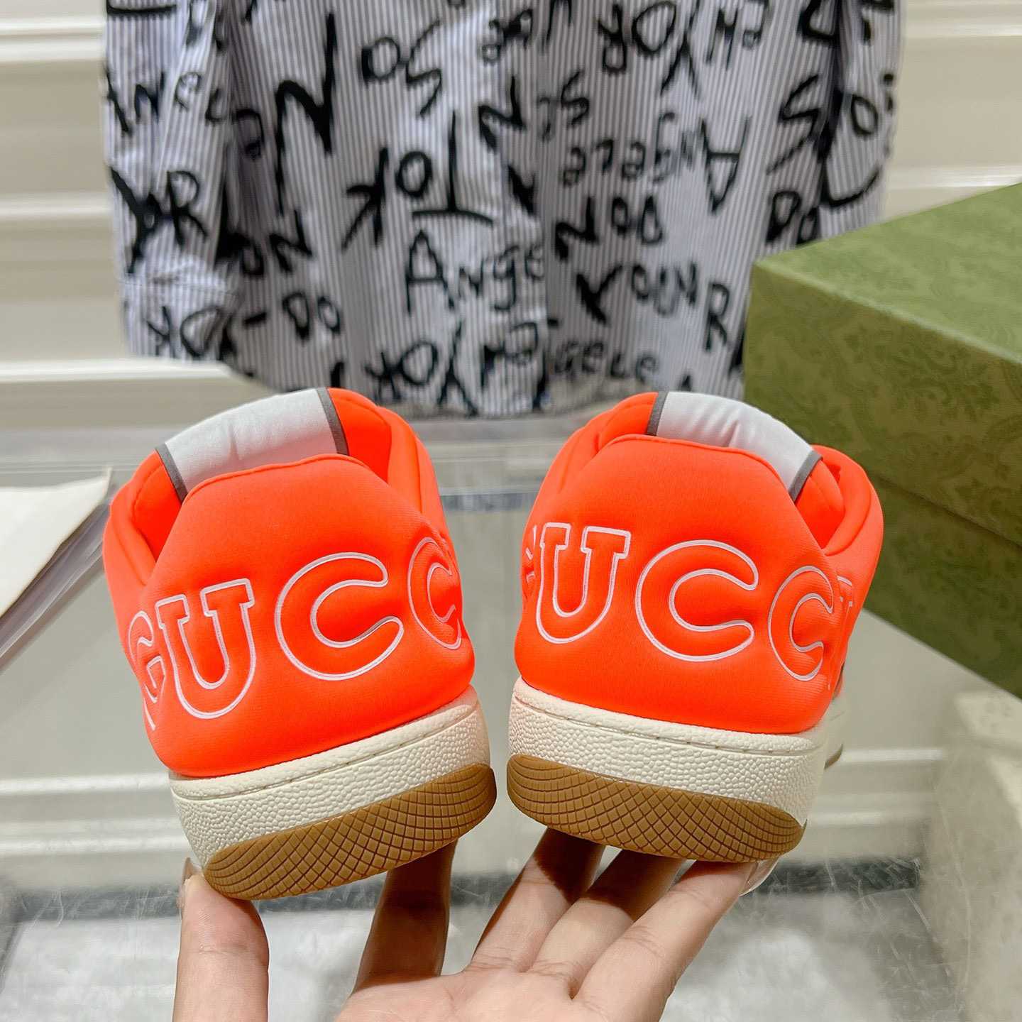 Gucci Screener Sneaker With Web - FashionPlug