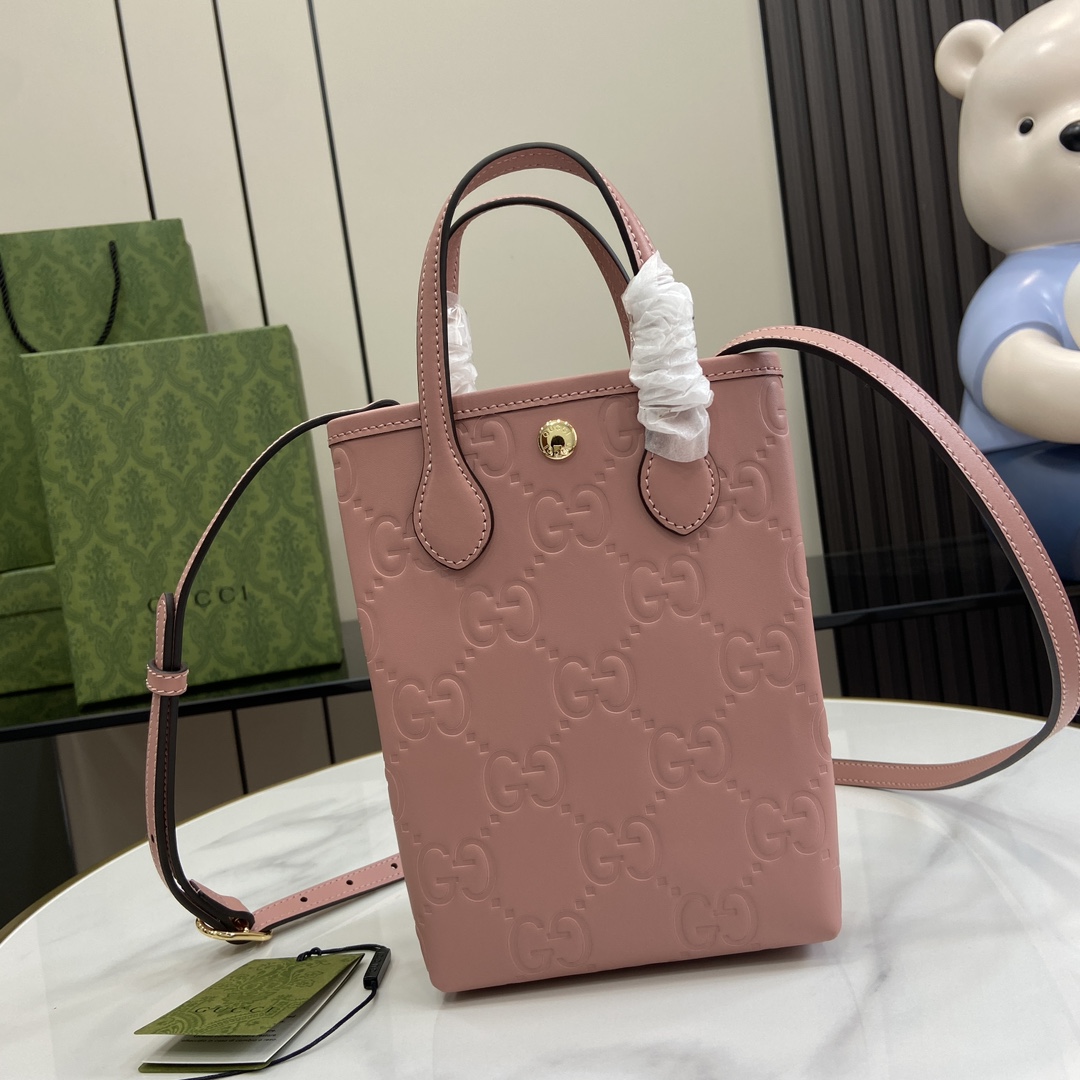 Gucci GG Super Mini Bag With Strap - FashionPlug