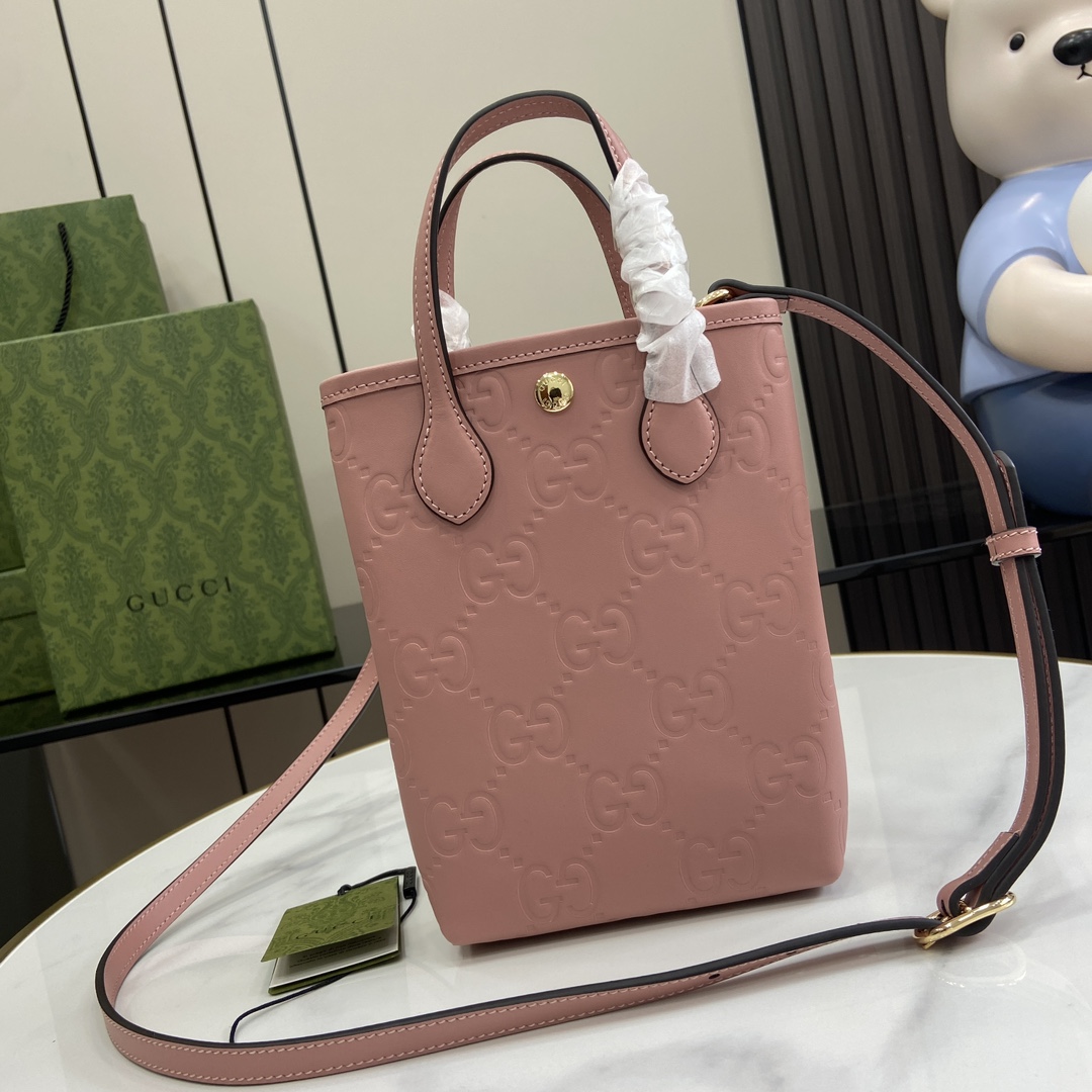 Gucci GG Super Mini Bag With Strap - FashionPlug