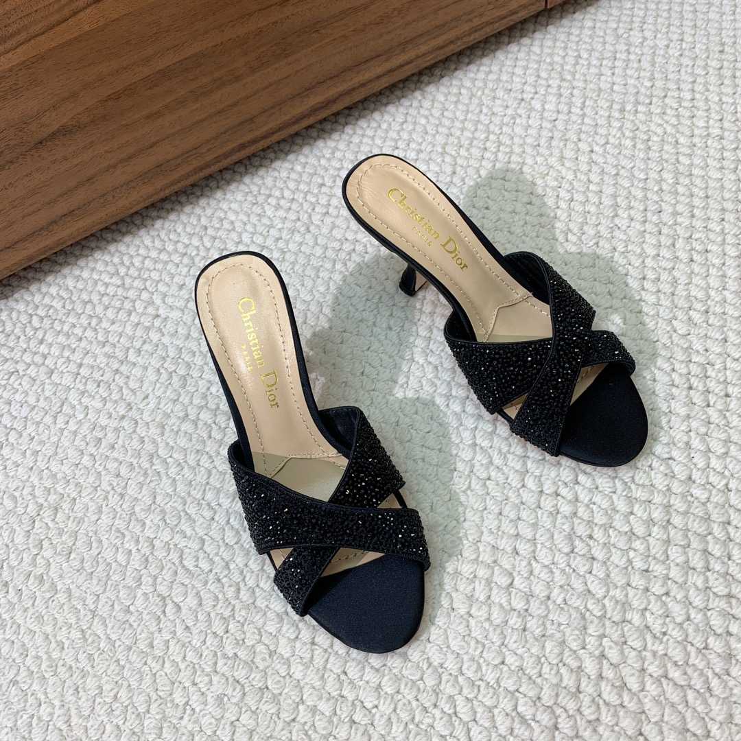 Dior Tribales Heeled Slide - FashionPlug