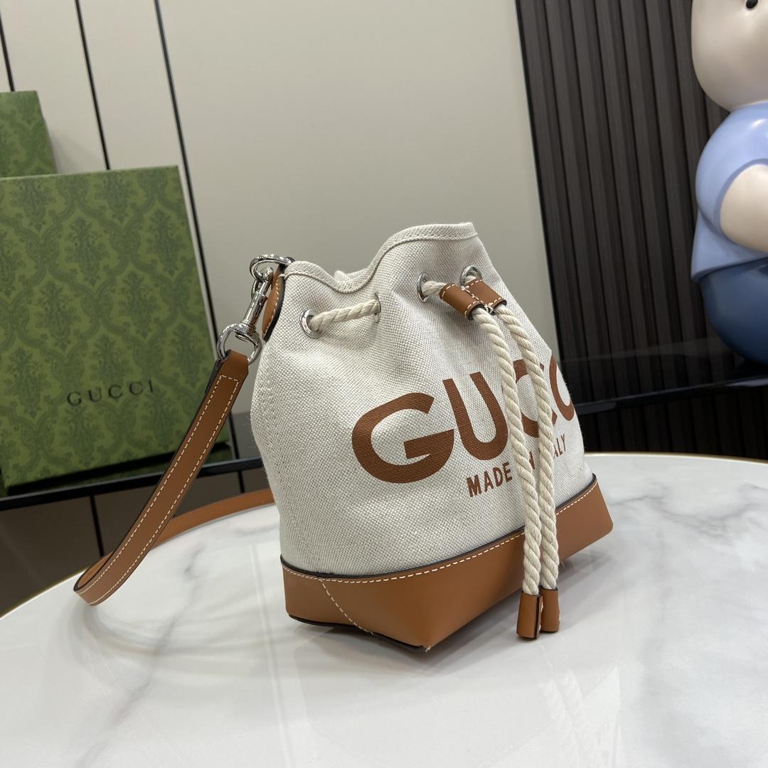 Gucci Mini Shoulder Bag With Gucci Print - FashionPlug