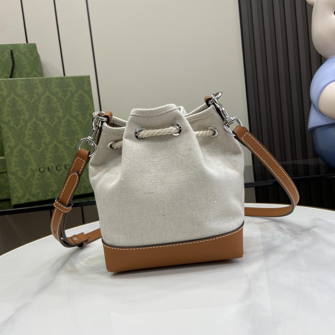 Gucci Mini Shoulder Bag With Gucci Print - FashionPlug