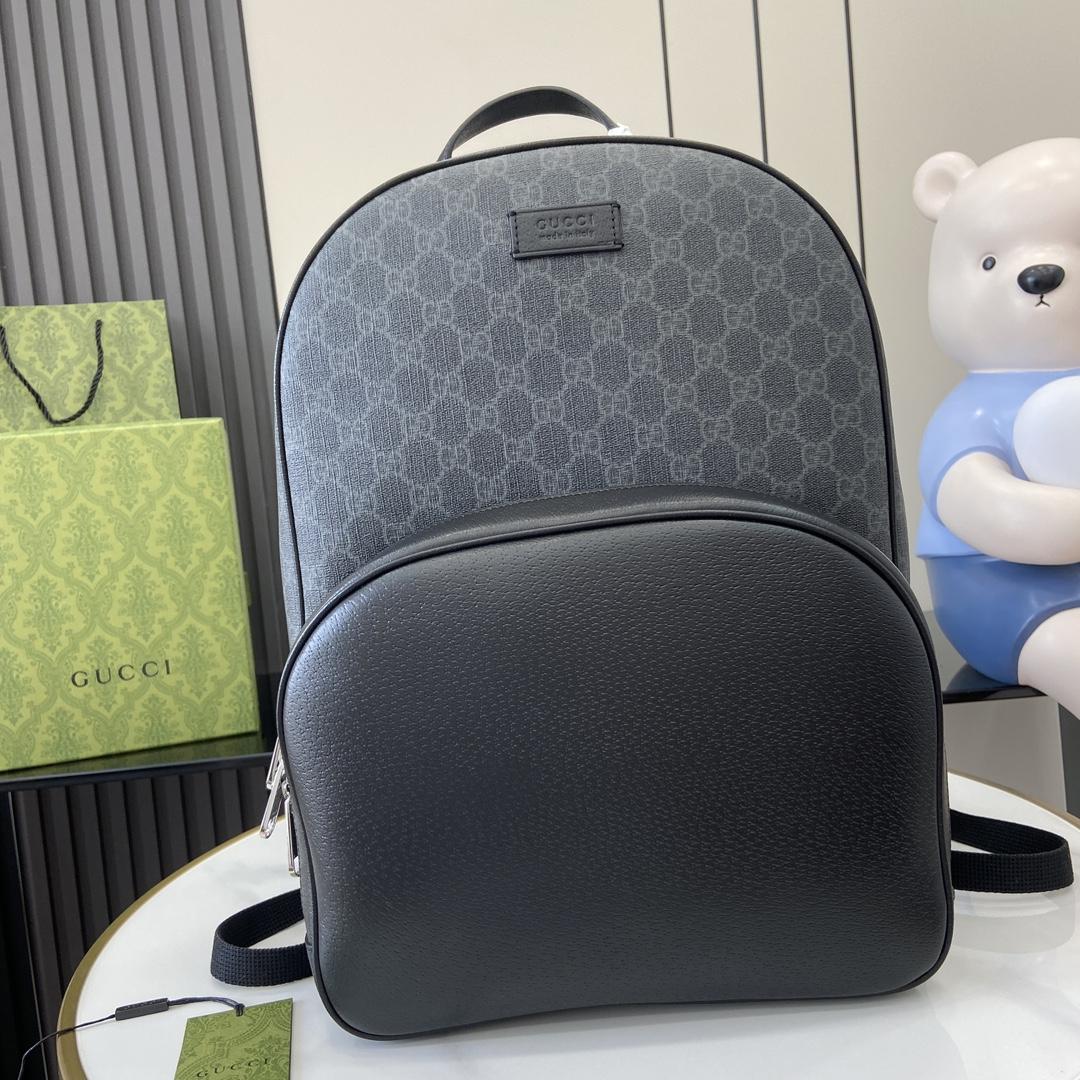 Gucci Medium GG Backpack With Tag - FashionPlug