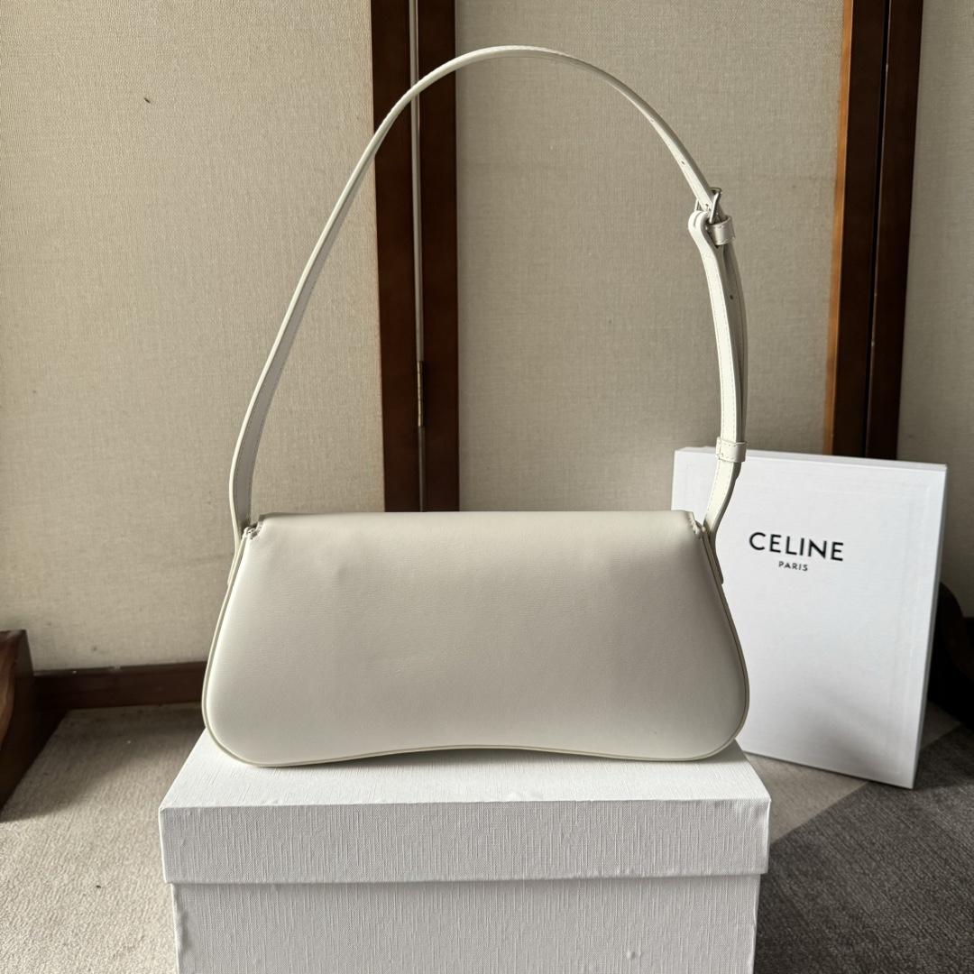 Celine Medium Celine Lola Bag In Shiny Calfskin - FashionPlug