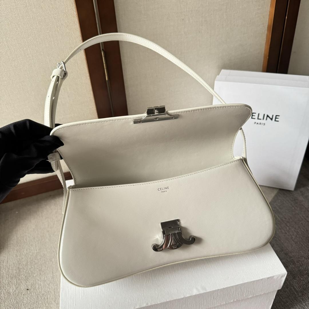Celine Medium Celine Lola Bag In Shiny Calfskin - FashionPlug