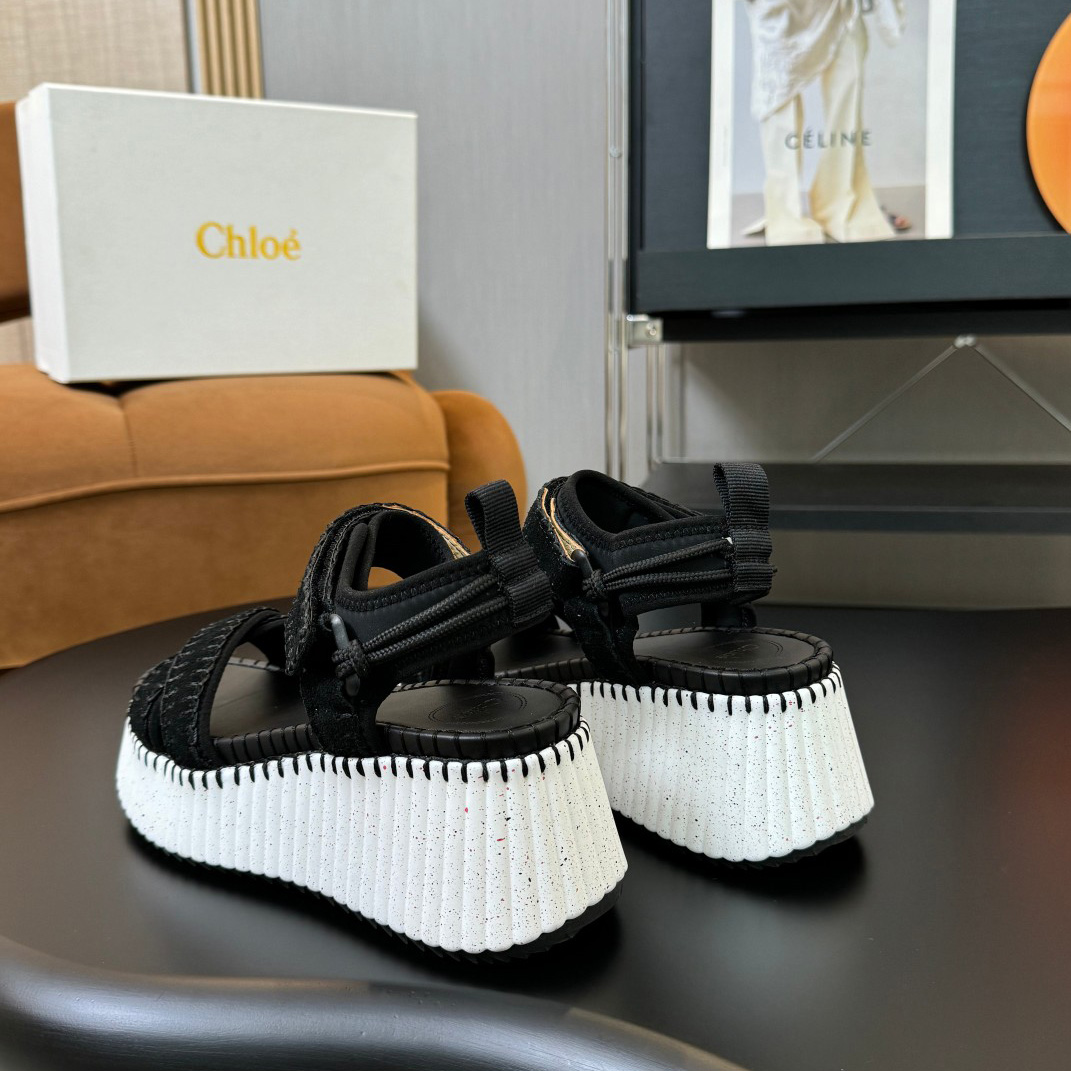 Chloe Nama Wedge Sandal - FashionPlug