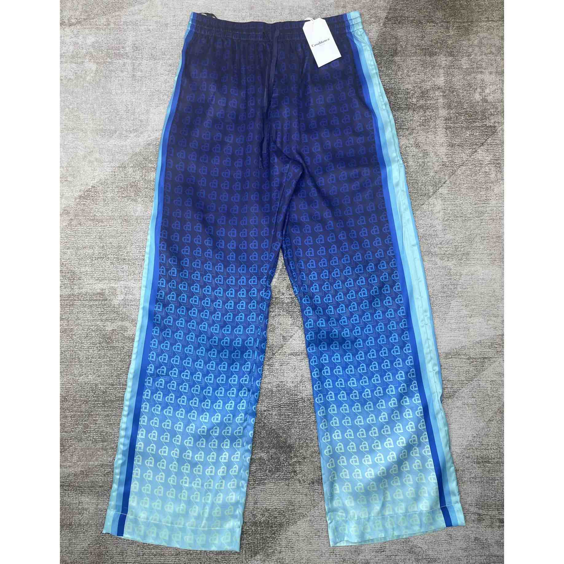 Casablanca Morning City View Silk Trousers  CA3469 - FashionPlug