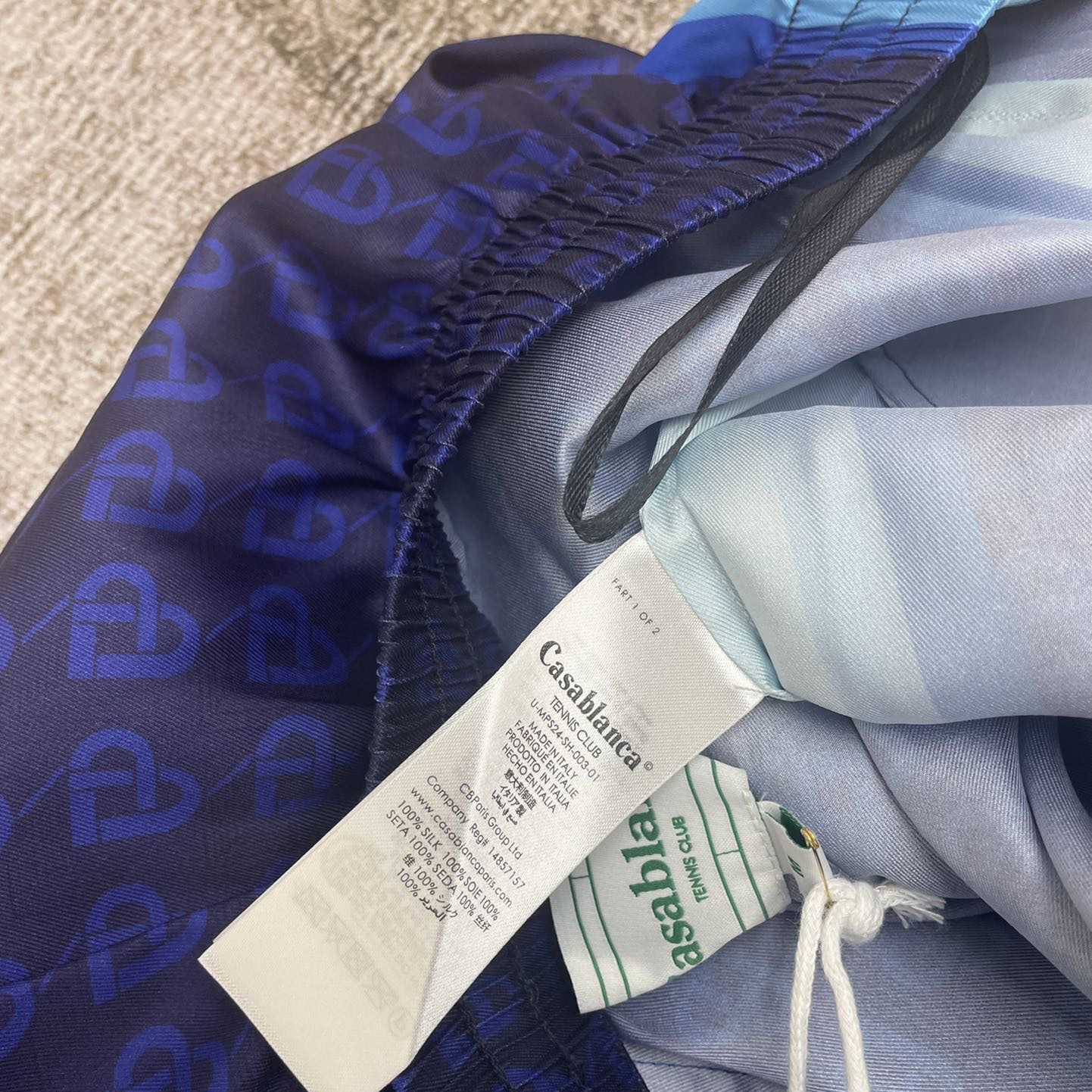 Casablanca Morning City View Silk Trousers  CA3469 - FashionPlug