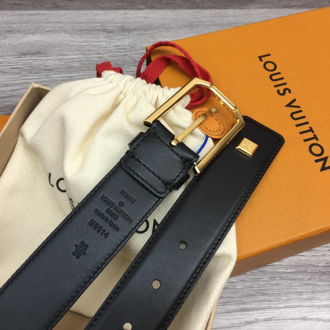 Louis Vuitton 35mm Leather Belt - FashionPlug