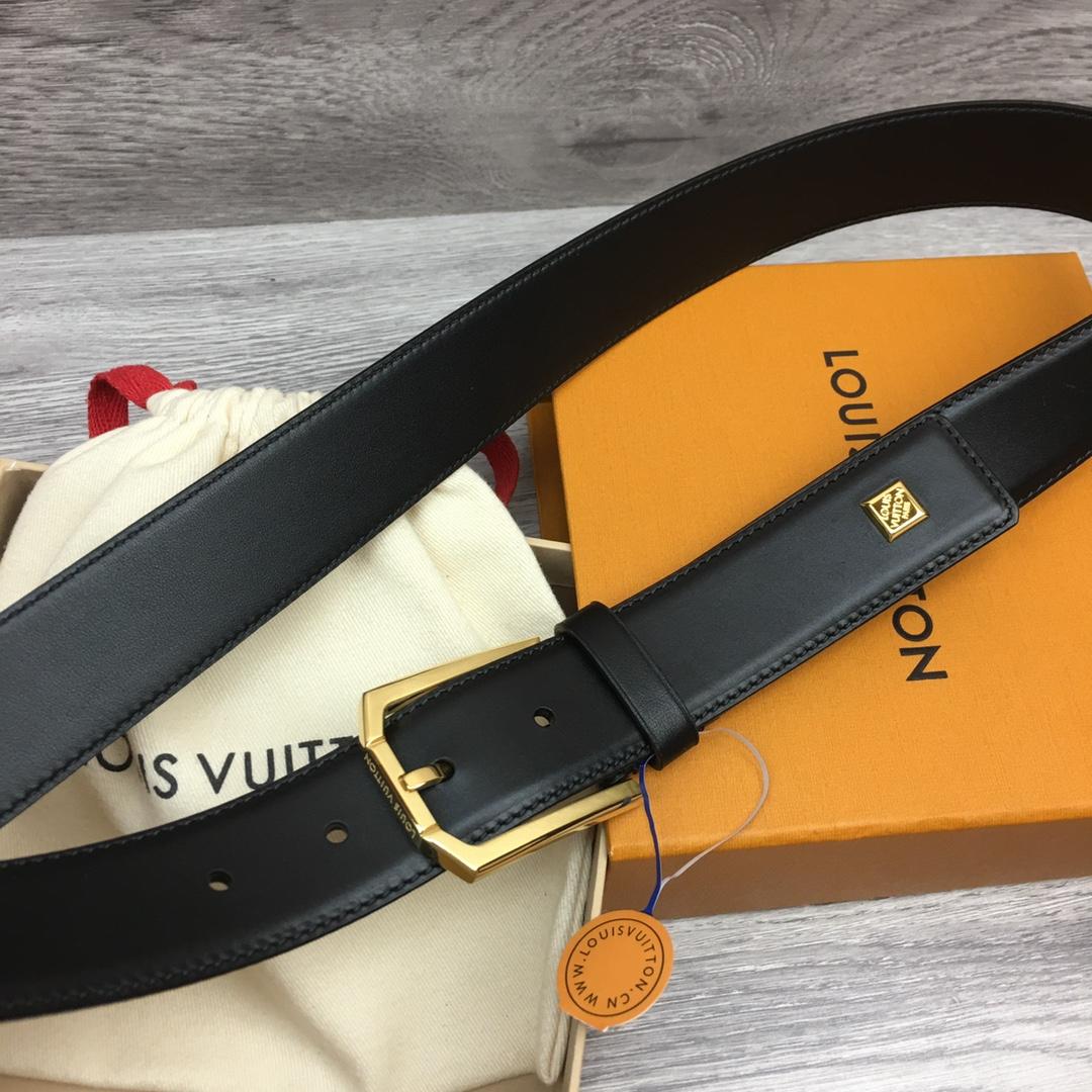 Louis Vuitton 35mm Leather Belt - FashionPlug