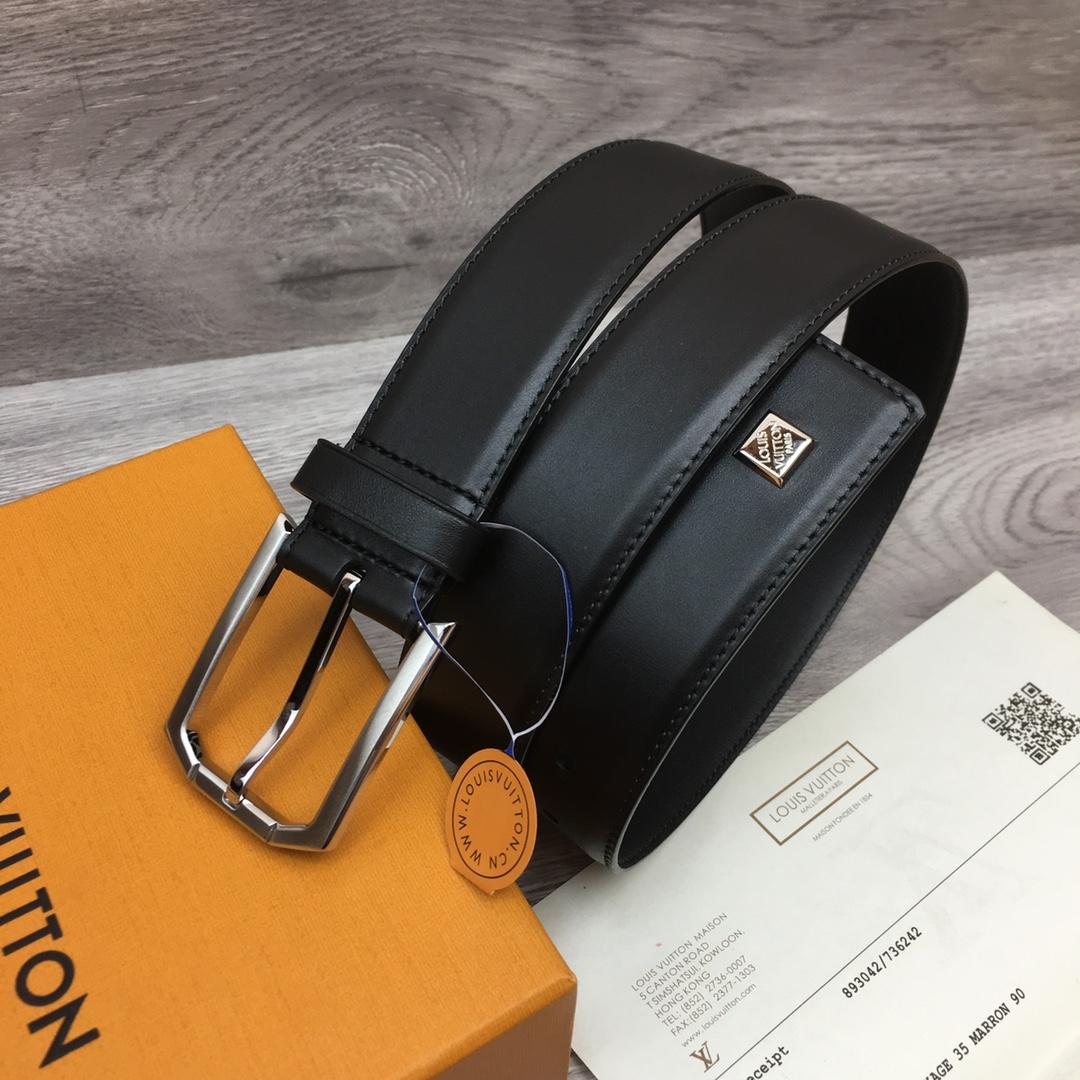 Louis Vuitton 35mm Leather Belt - FashionPlug