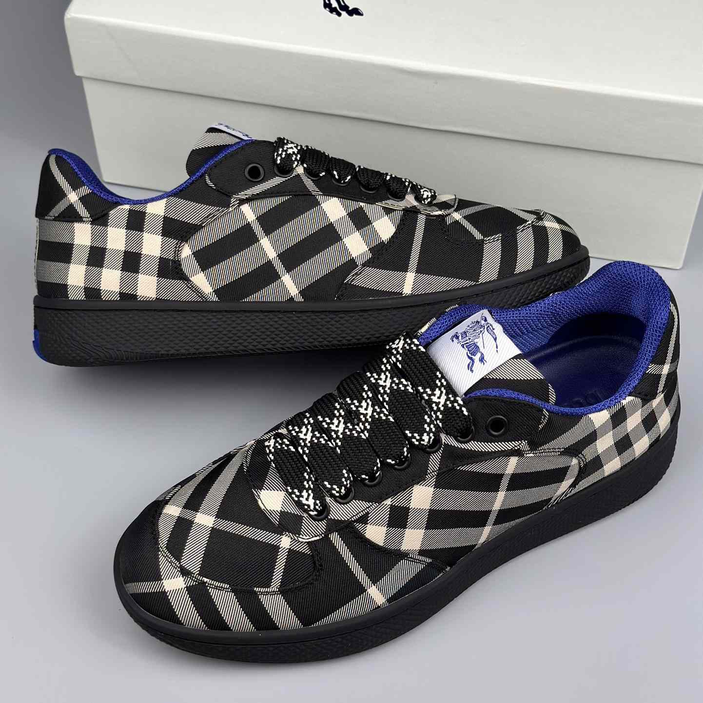 Burberry Check Terrace Sneakers - FashionPlug