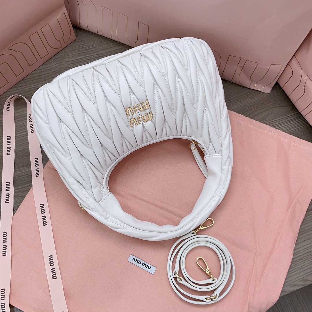 Miu Miu Wander Hobo Bag (25X18X7cm) - FashionPlug