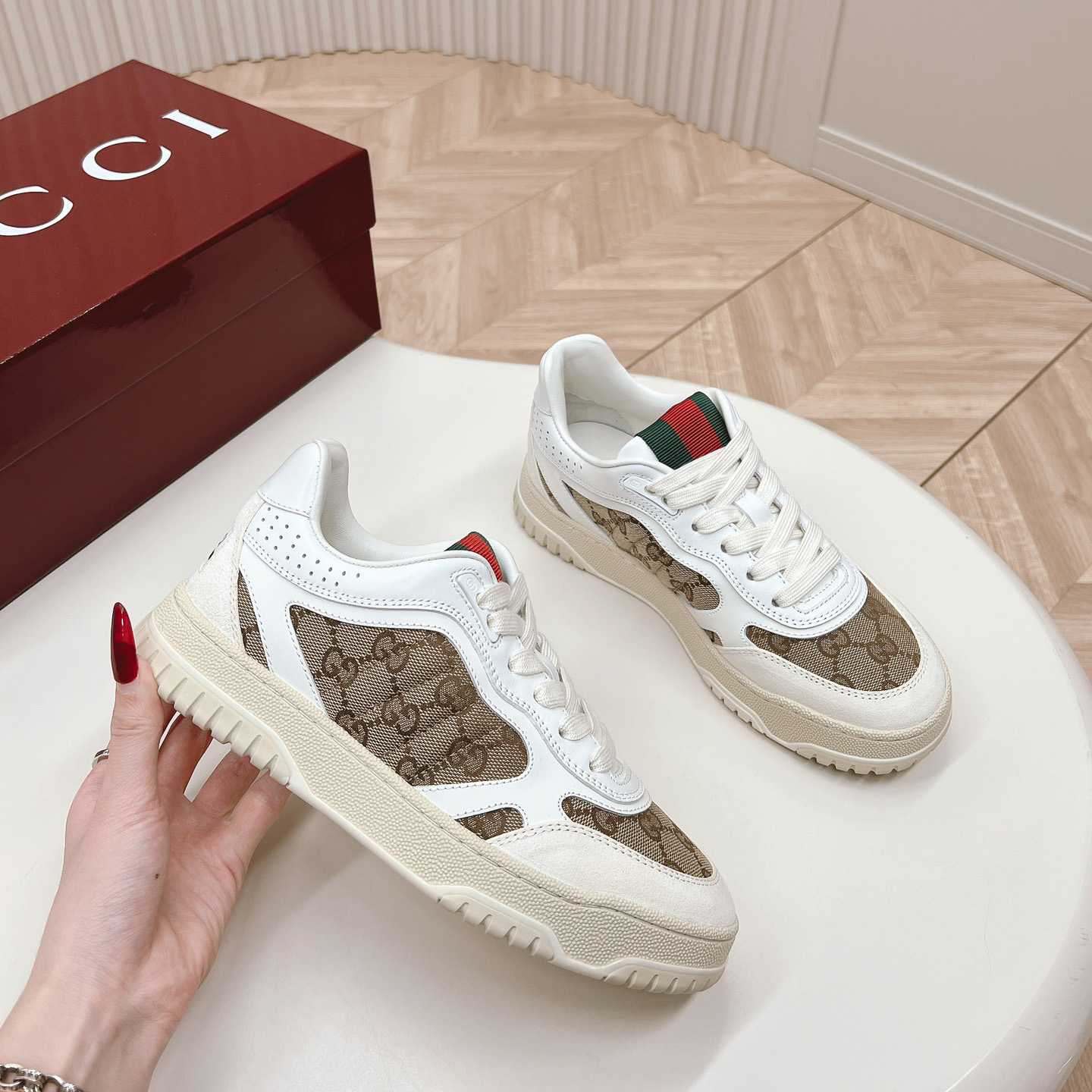 Gucci Re-web Sneaker - FashionPlug