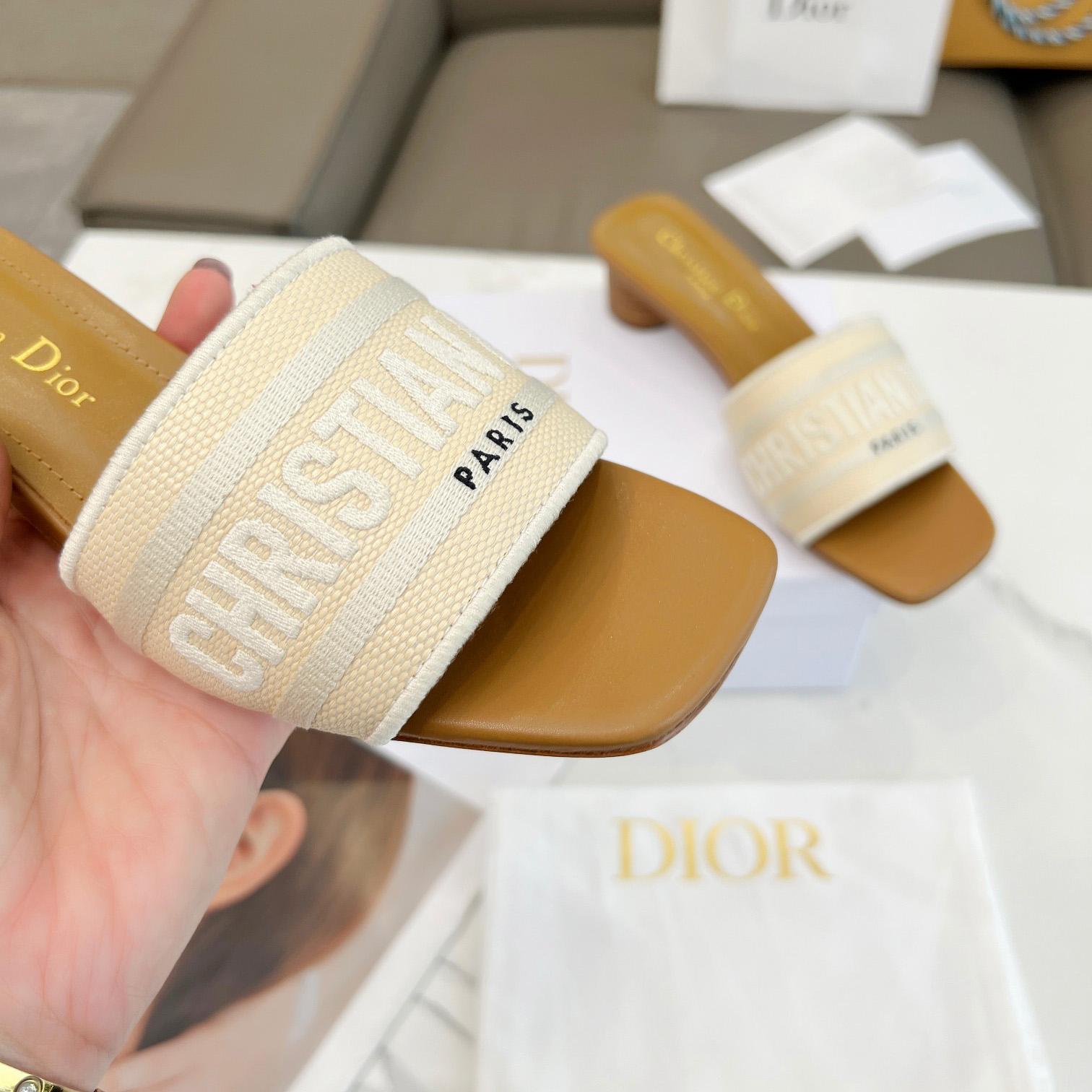 Dior Dioriviera Dway Heeled Slide - FashionPlug
