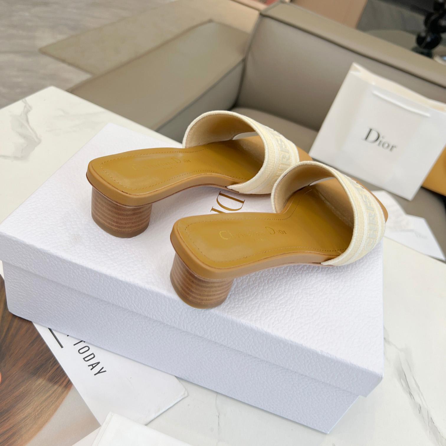 Dior Dioriviera Dway Heeled Slide - FashionPlug