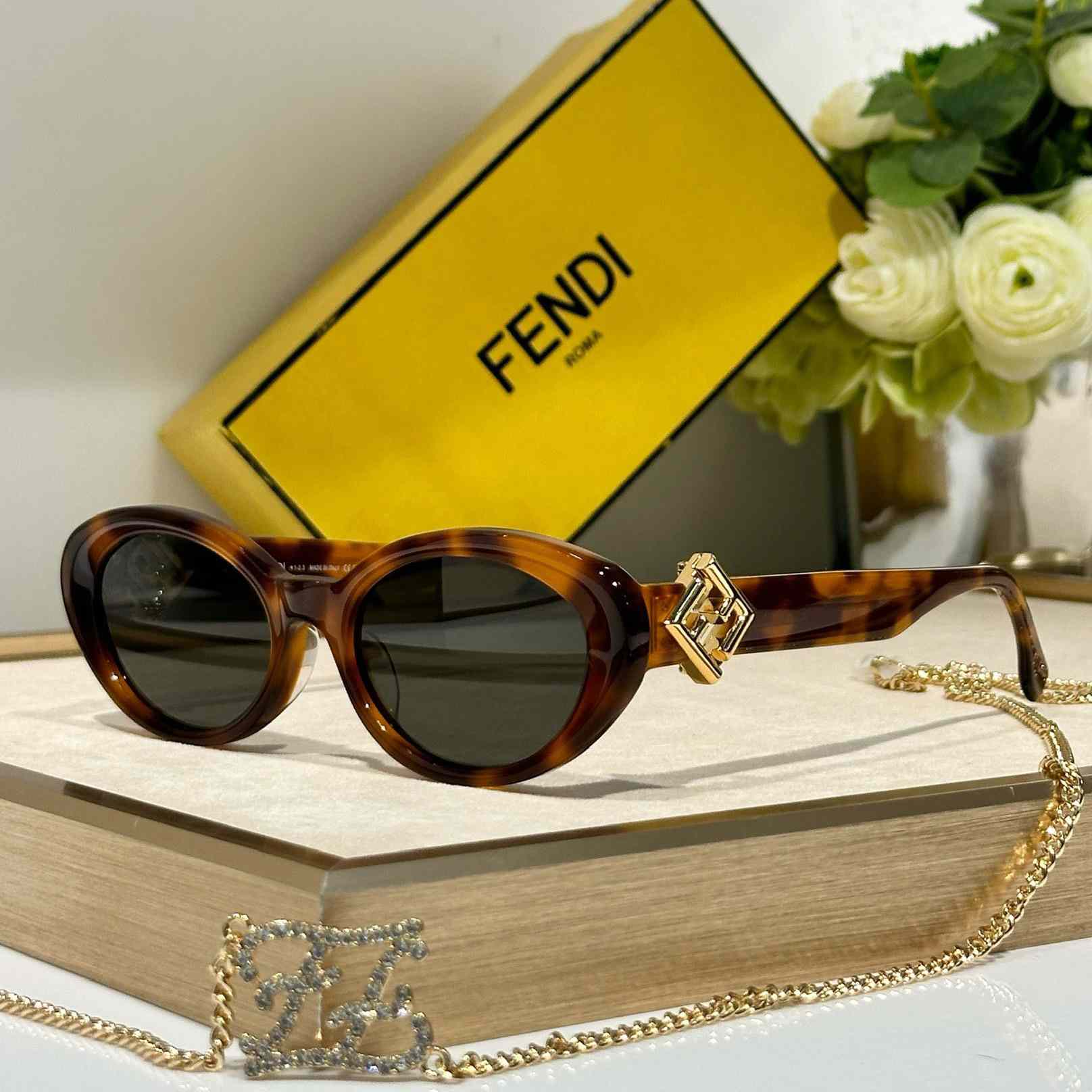 Fendi Diamonds Acetate Sunglasses    FE40140U - FashionPlug