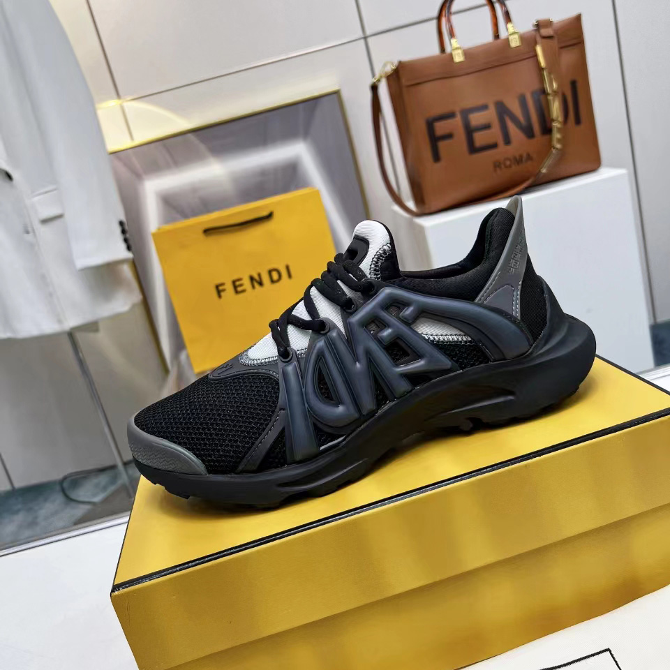 Fendi Tag Sneakers - FashionPlug
