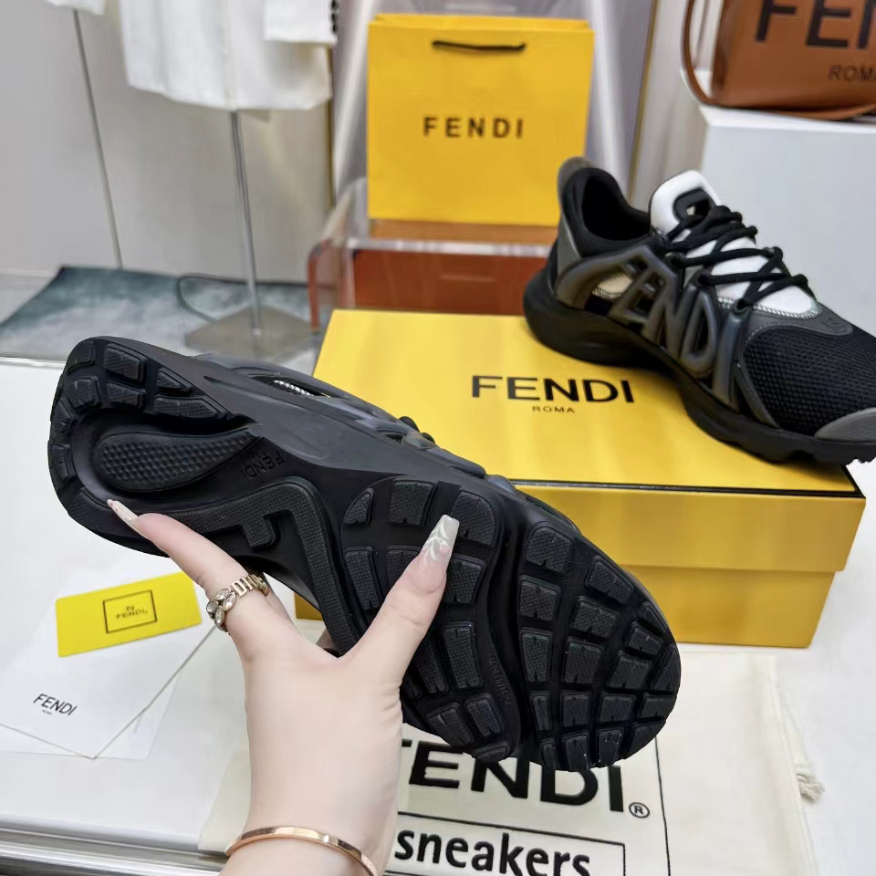 Fendi Tag Sneakers - FashionPlug