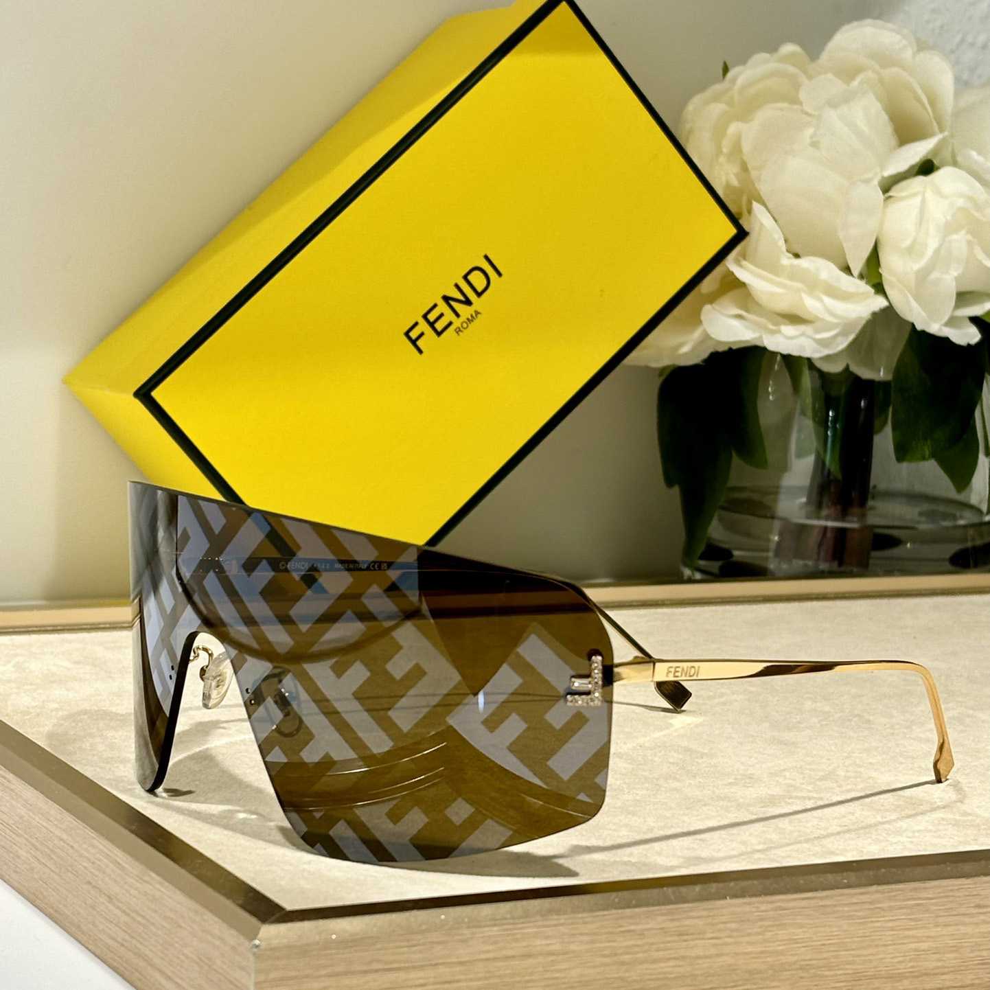 Fendi First Crystal Sunglasses    FE4121U - FashionPlug