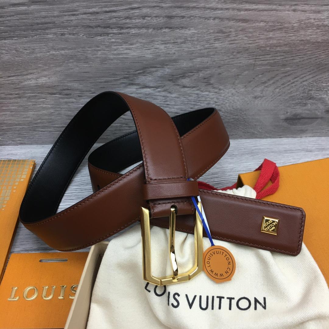 Louis Vuitton 35mm Leather Belt - FashionPlug