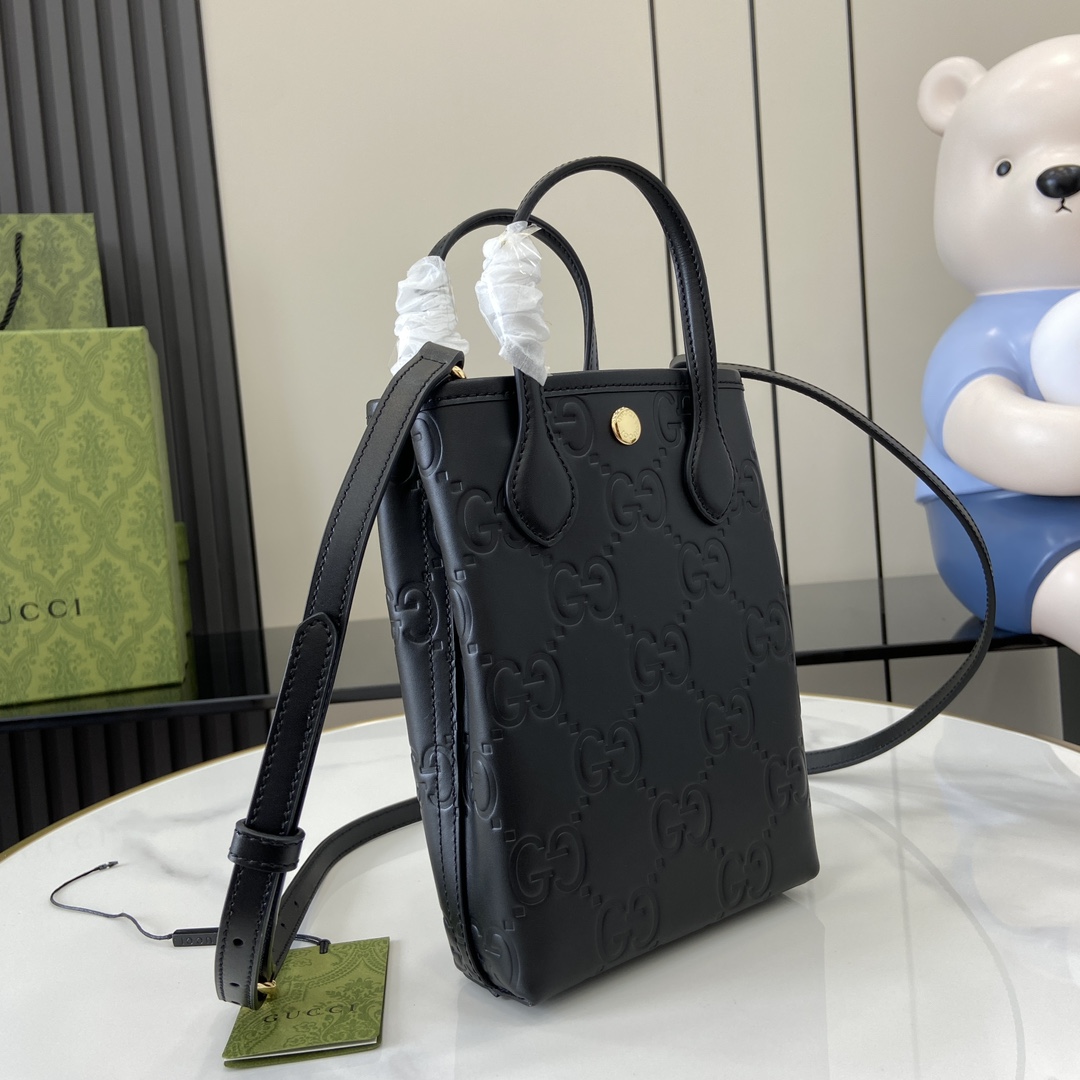 Gucci GG Super Mini Bag With Strap - FashionPlug