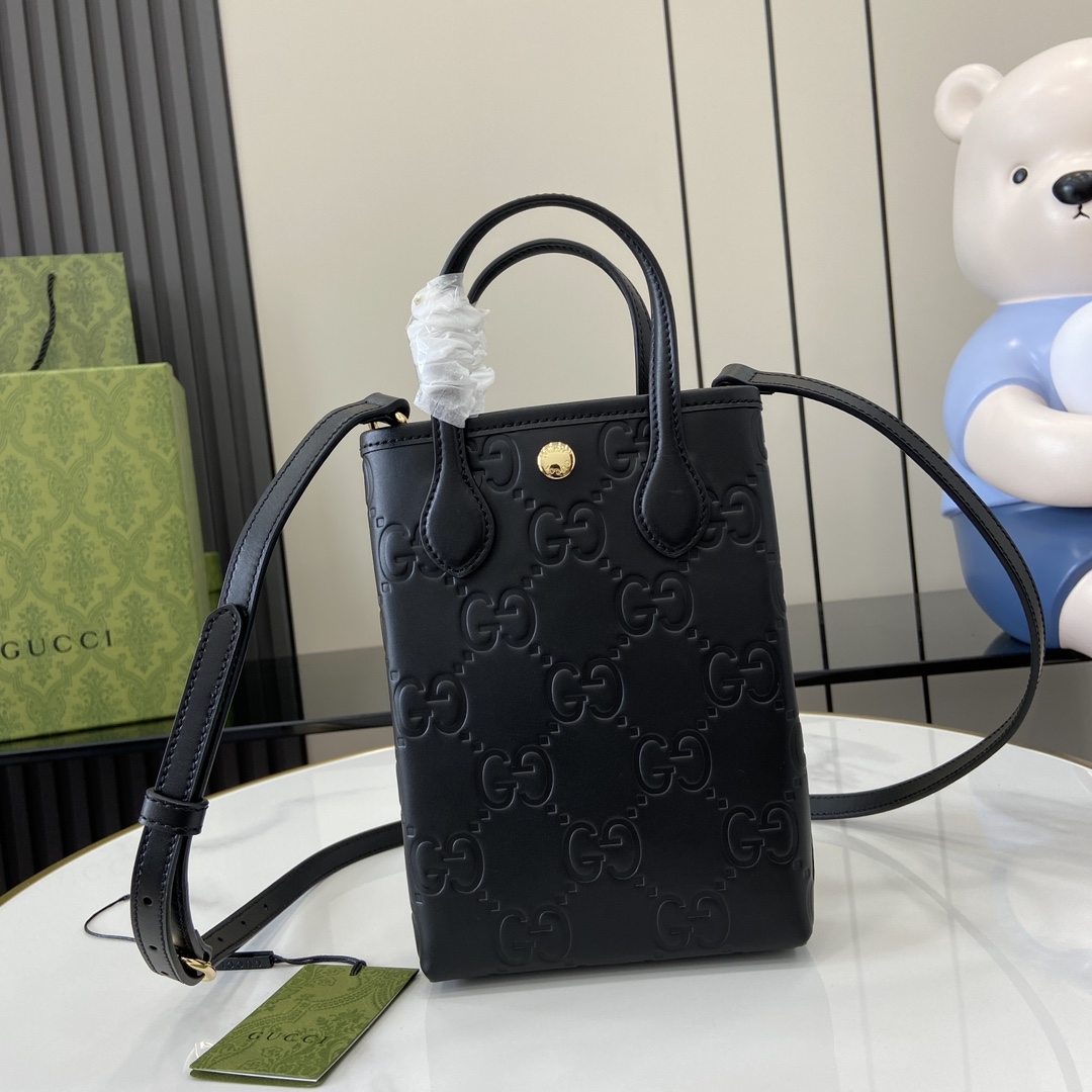 Gucci GG Super Mini Bag With Strap - FashionPlug